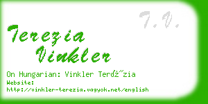 terezia vinkler business card
